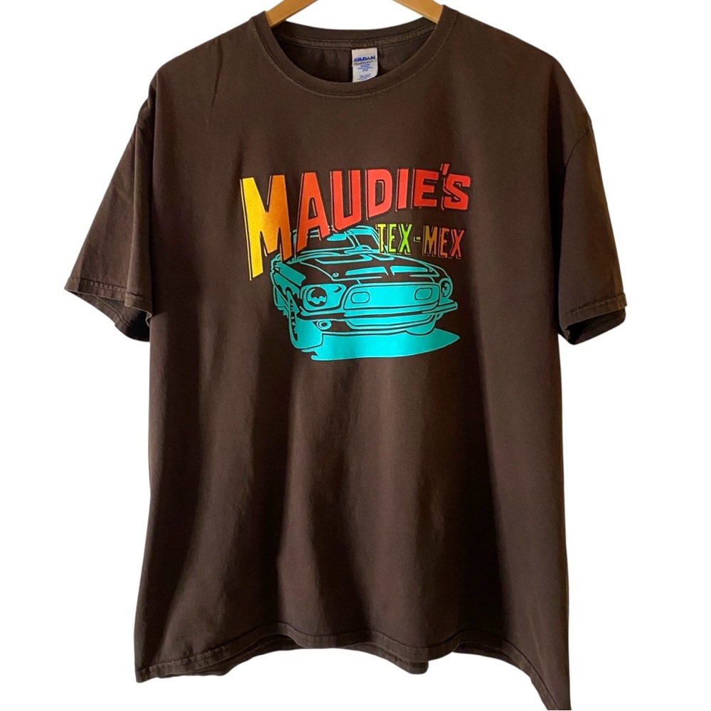 Maudie’s Tex-Mex Hecho En Austin TX Brown Graphic Tee 2XL